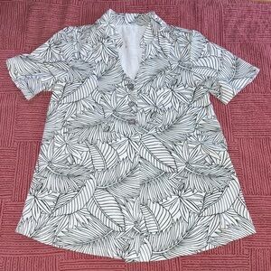 Blue Sky bamboo women’s button up blouse top